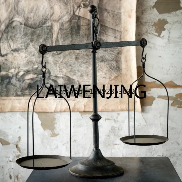 7ZSP Iron Craft Decorations Legal Equality Decoration Balance Art Balance Decoration