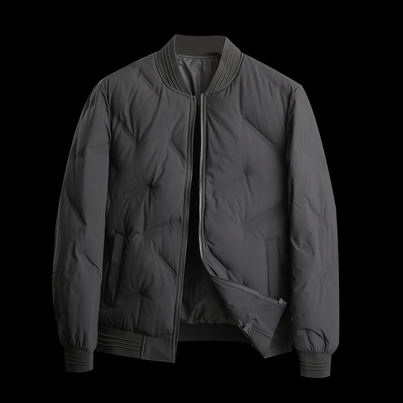 

Мужская зимняя повседневная куртка-пуховик с воротником-стойкой, городской стиль, из полиэфирного волокна