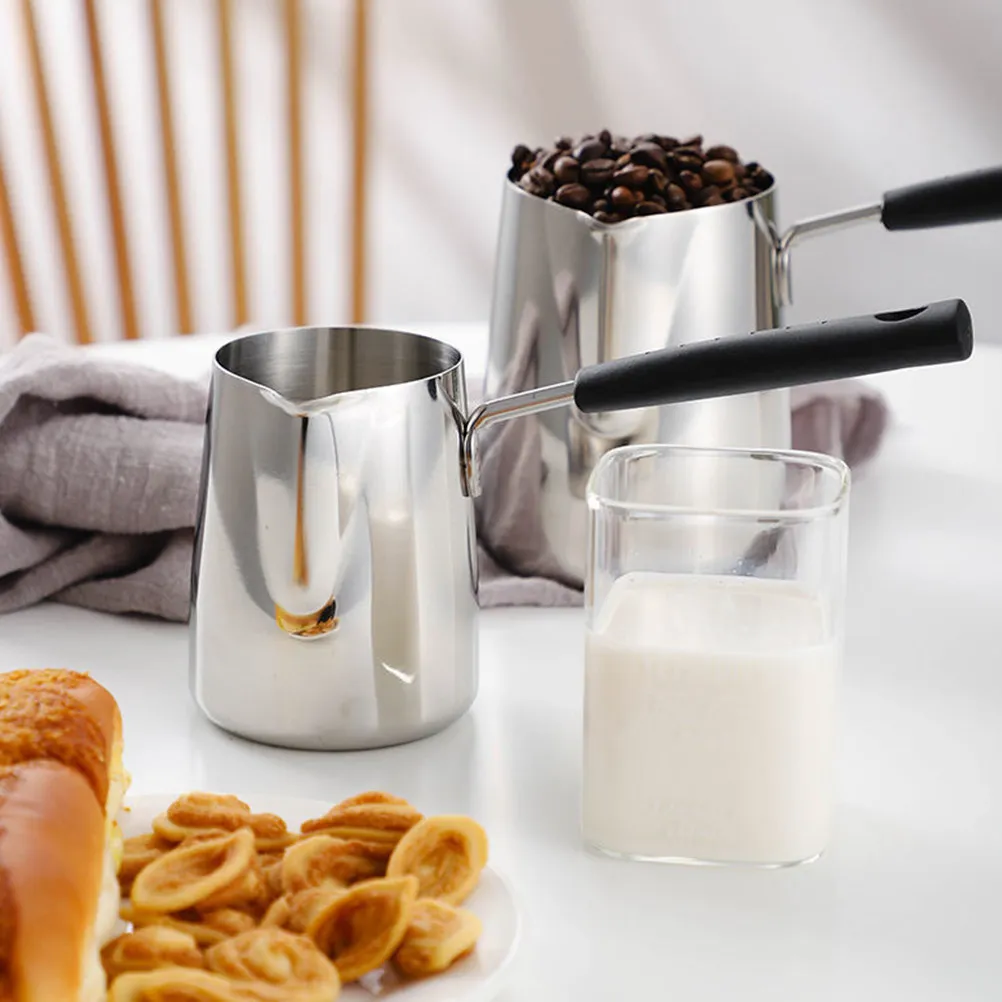 Stainless Steel Milk Frothing Pitcher Food Grade Coffee Latte Art Cup Manual Foaming Jug Kitchen Tool