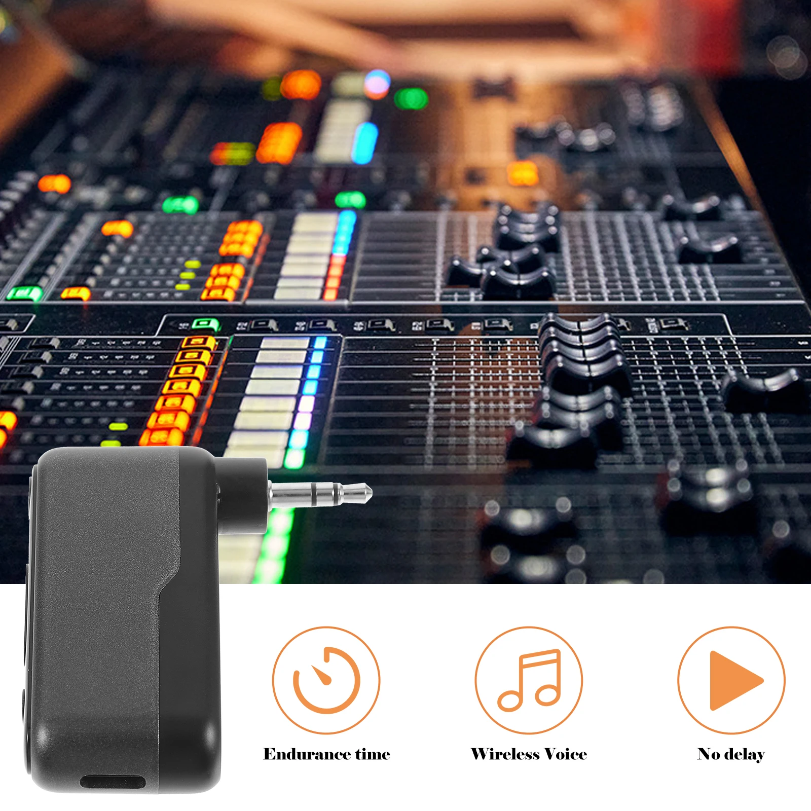 

1Pcs Car-Mounted Wireless Receiver Durable Compact Long-Distance Connection Vehicle Sound Equipment Car Transmitter Auxiliary