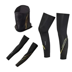 New Summer Ice Silk Bandana Comfortable Fishing Leg Set Sun Protection Arm Sleeve Leg Cover Set Cool Cycling Equipment