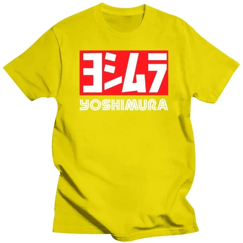 Yoshimura Letter Printed 2024 Men Summer T Shirt Classic Japanese Motorcycle T-shirt Fashion Funny T-shirt Men Cotton Streetwear