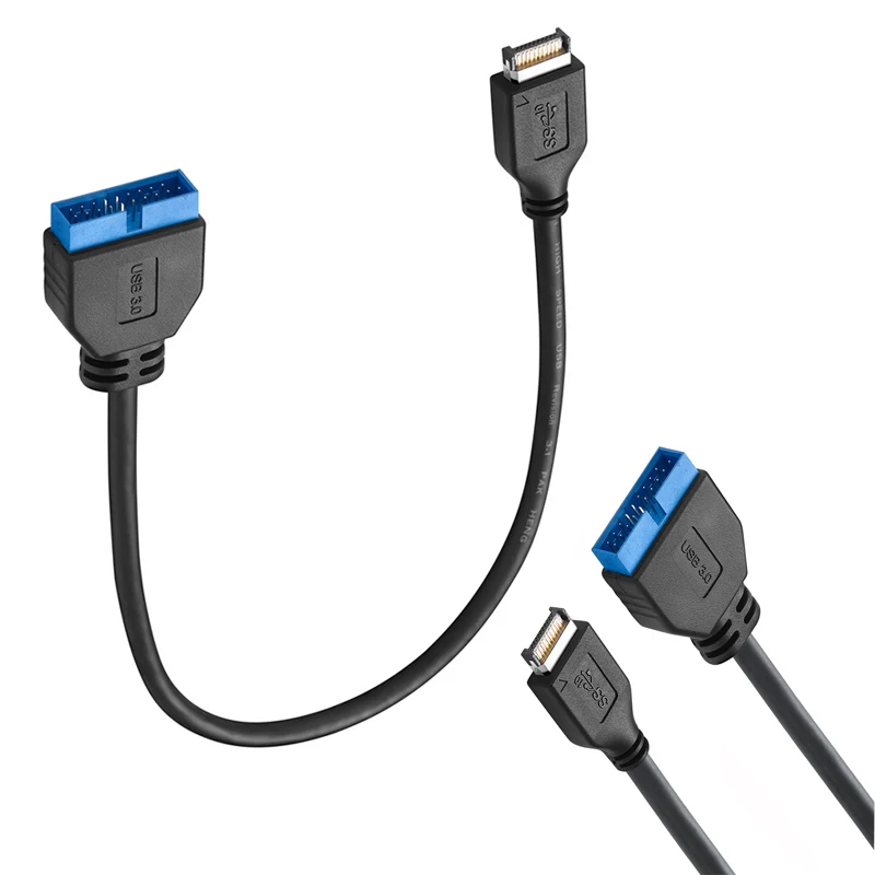 30cm-usb31-tipo-e-para-usb30-19-20pin-plug-converter-cabo-para-asus-pc-placa-mae-painel-frontal-cabecalho-conectar-adaptador-estender-cabo
