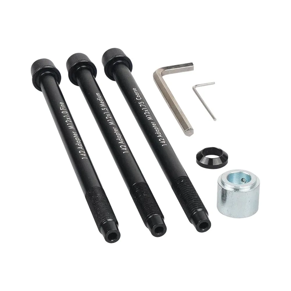 1 Set 12x142mm Thru Axle Adapter For Wahoo KICKR SNAP Indoor Trainer Alloy Black Bike Conversion Tool