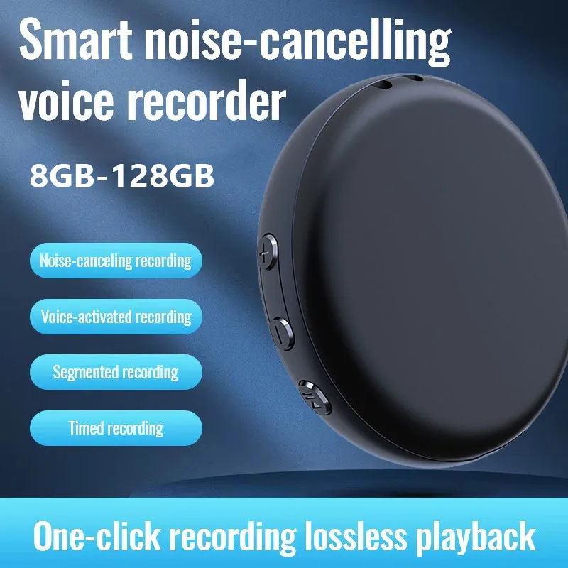 

Мини-цифровой диктофон с голосовым управлением, 64 ГБ, интеллектуальная голосовая активация, HD-шумоподавление, магнитный диктофон, аудиозапись