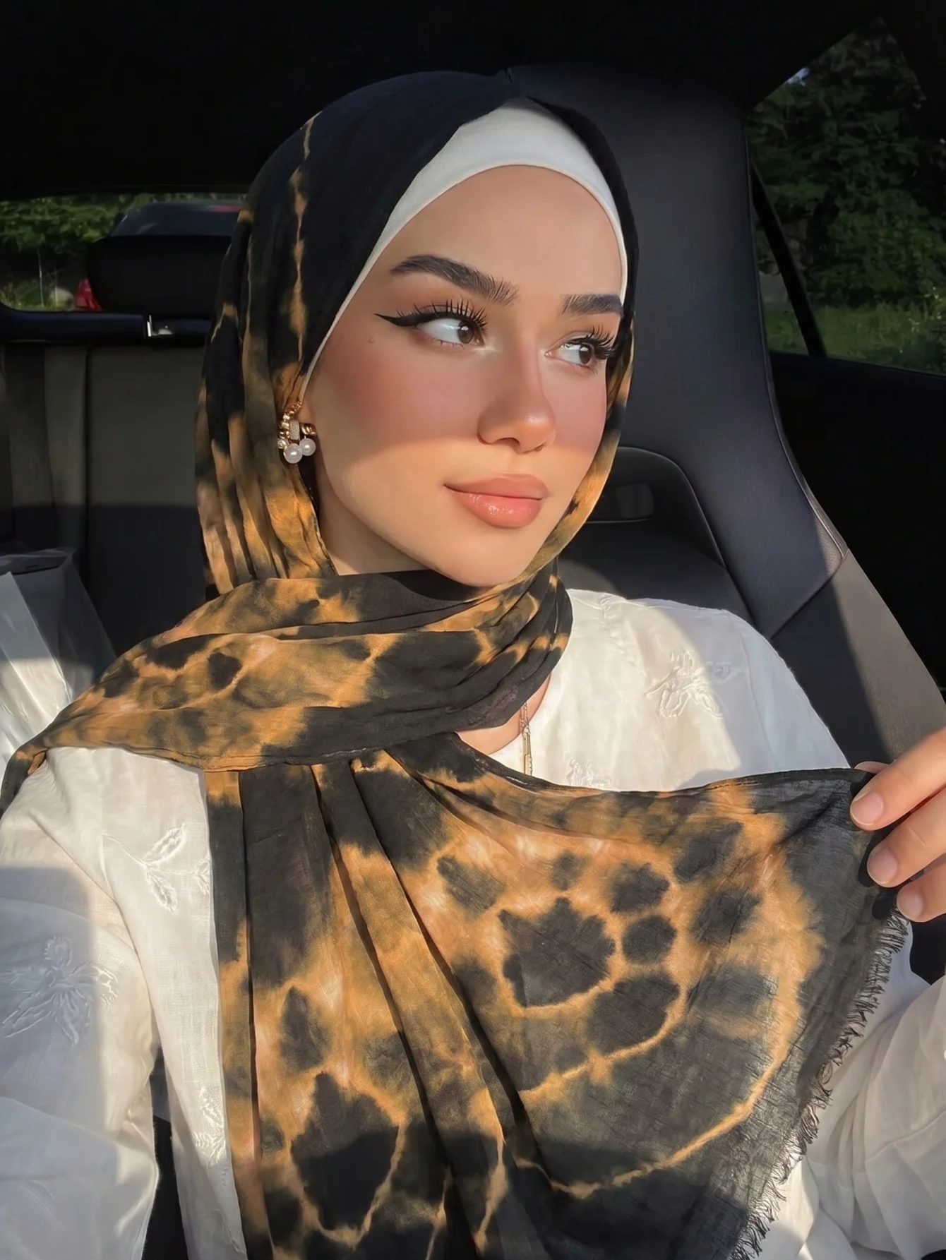 Design Printed Hijabs Premium Watercolor Women Headscarf New Soft Scarf Shawl Suitable For Daily Abaya Accessories Women Veil