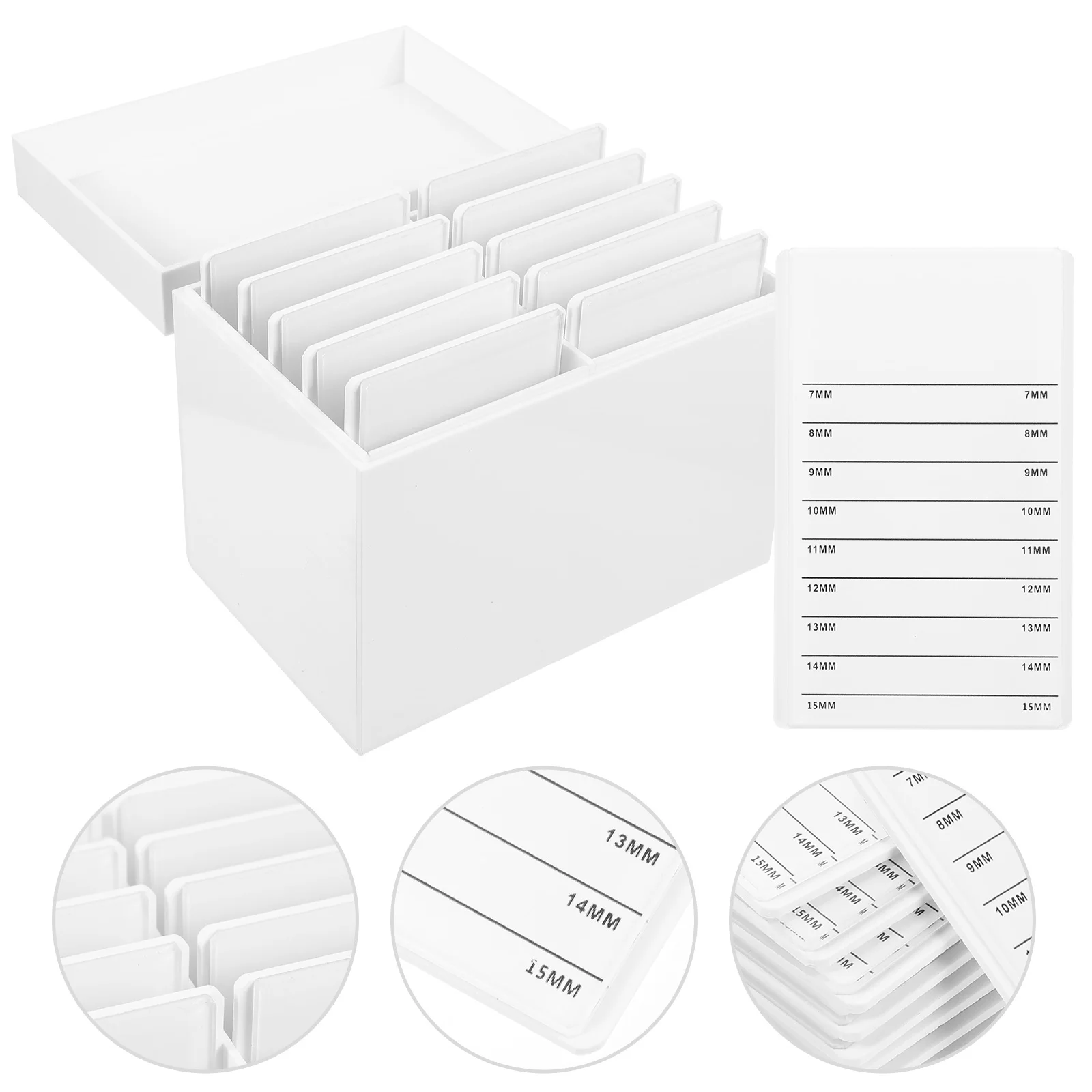 1pc Eyelash Storage Box Acrylic False Eyelash ganizer Grafting Lash Container Dust Layer Makeup Accessory Case