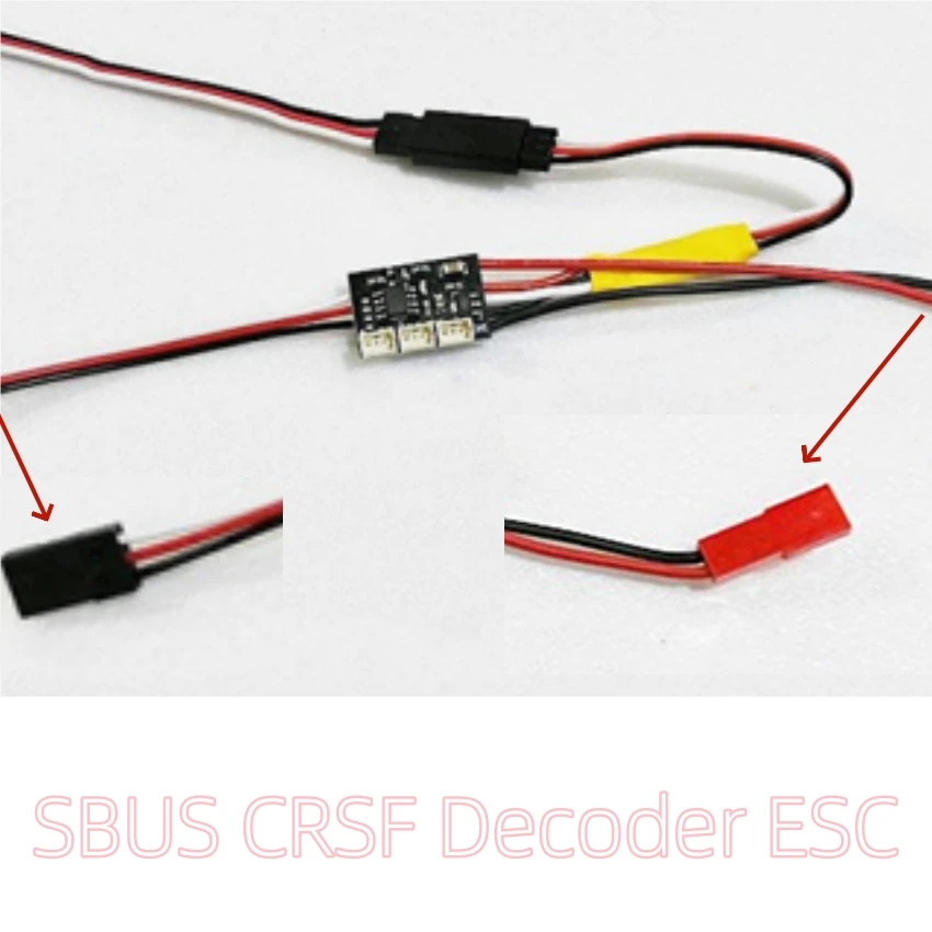 For Small Aircraft 48cm 68cm SBUS CRSF Decoder Brushless ESC With Servo Output