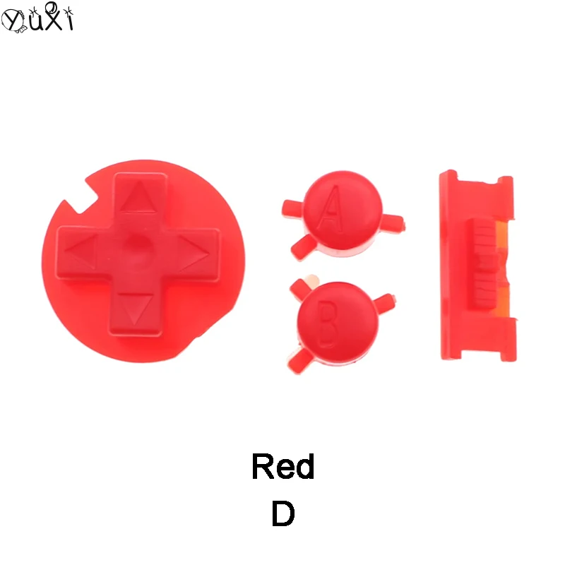 YuXi 1 Набор для GBC Gameboy, цветная Высококачественная Кнопка A B D-pad, кнопка управления направлением, запасные части, кнопка «сделай сам», Кнопка корпуса