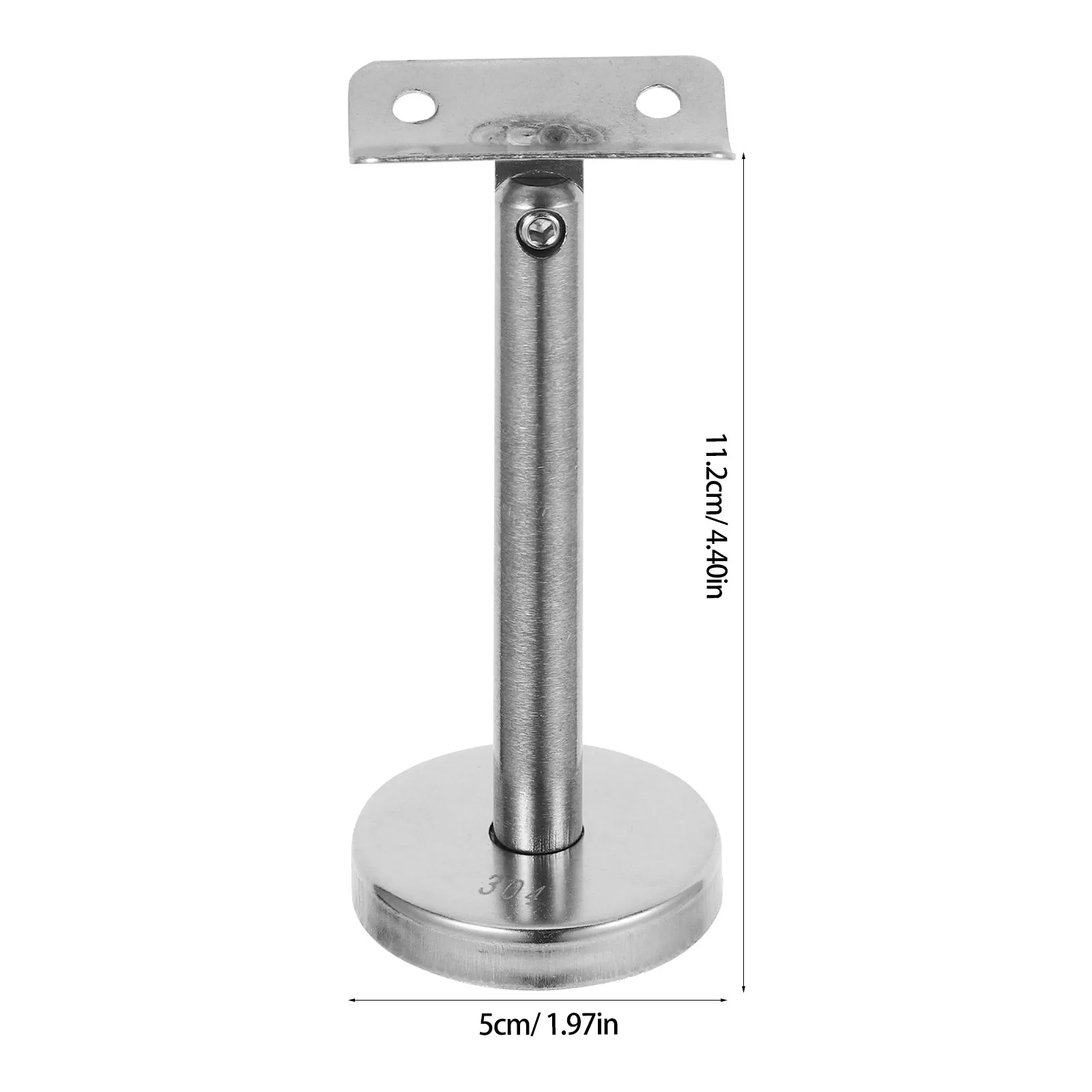 Stainless Steel Handrail Wall Mount Bracket Straight Support Holder for Staircase Deck Office Home Use Heavy Duty Railing