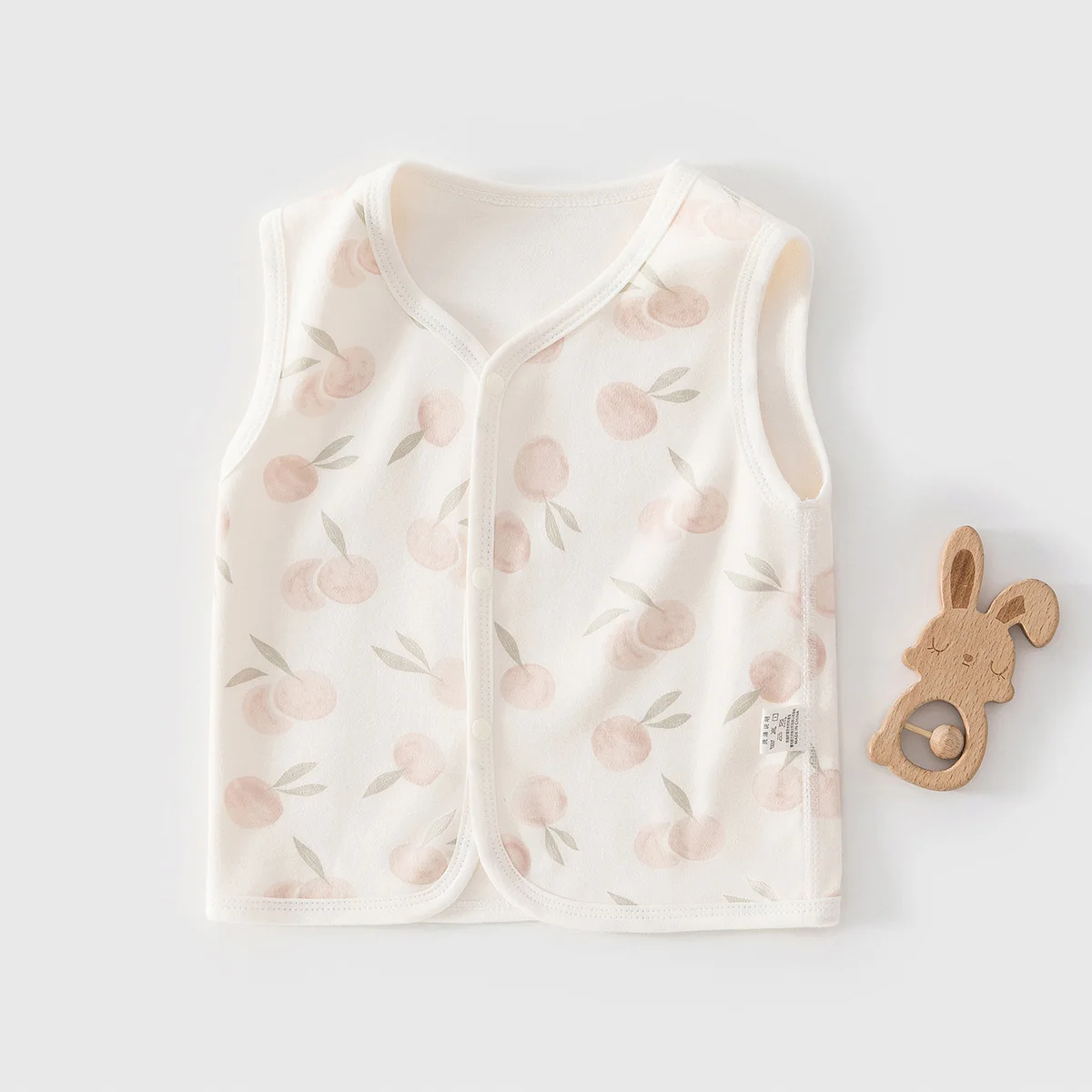 Baby Vest Cute Printed Pattern Boys and Girls Sleeveless Top Tank Top Suitable for 0-3 Year Old Infants and Young Children