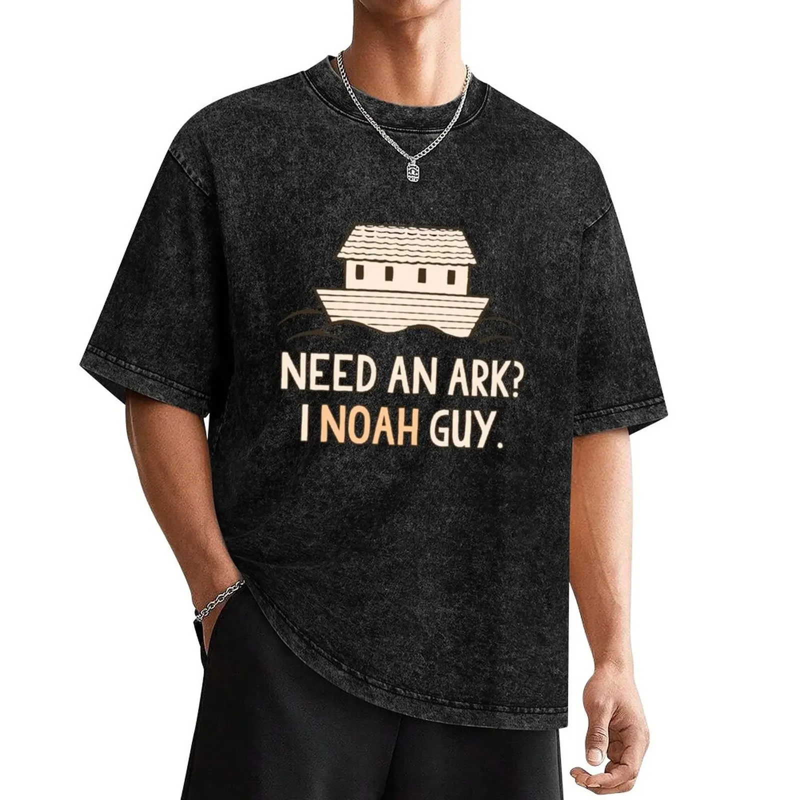 

Need An Ark I Noah Guy Funny T-Shirt plain graphic shirts man t shirt boys whites luxury clothes men