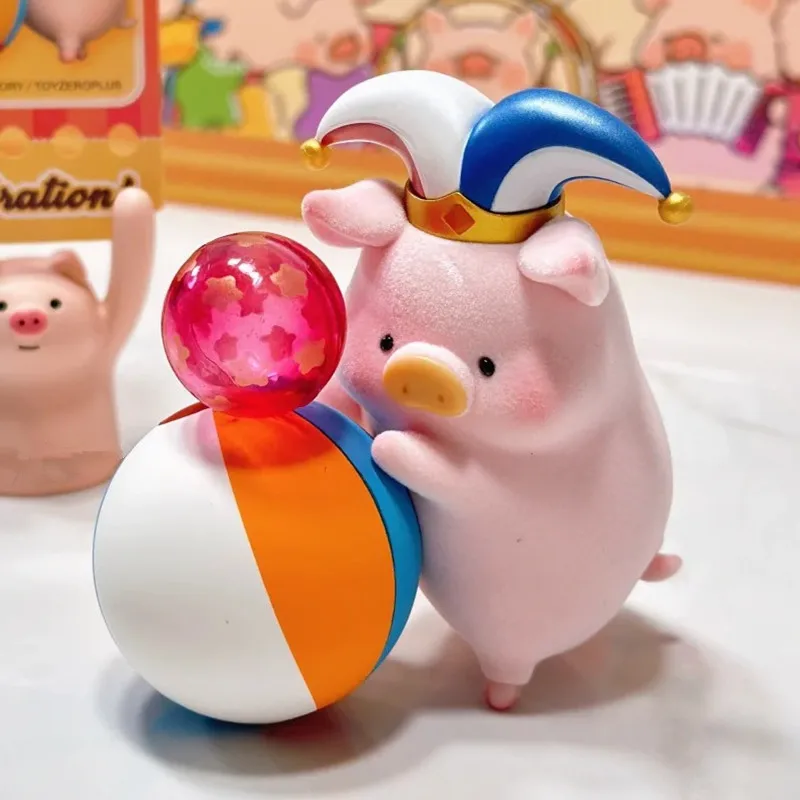 

52 Toys New Genuine Canned Pig Lulu Happy Time Series Blind Box Handmade Cute Creative Desktop Ornament Doll Toy Girl Gift