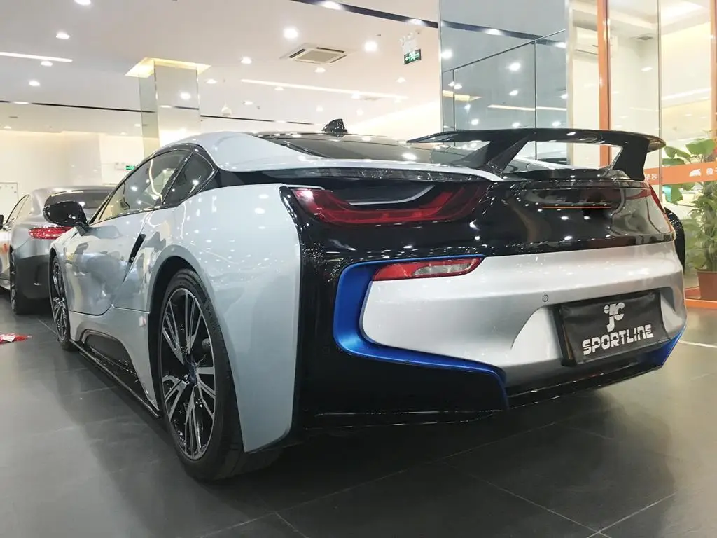 جناح سبويلر خلفي I8 من ألياف الكربون لقطع غيار السيارات I8 كوبيه 2-Door 14-18