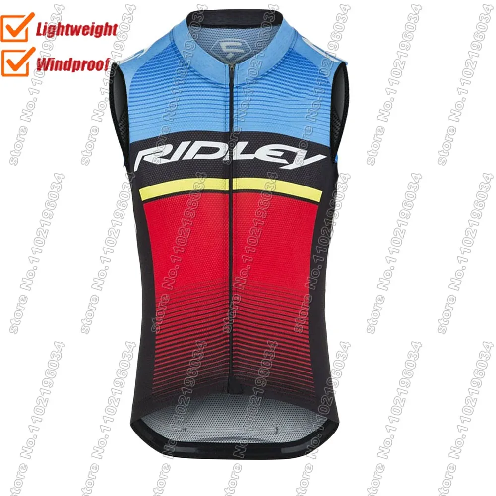 Maillot Retro 2024 Wind Vest Cycling Jersey USA Sleeveless Windproof Lightweight Vest MTB Maillot Ropa Ciclismo