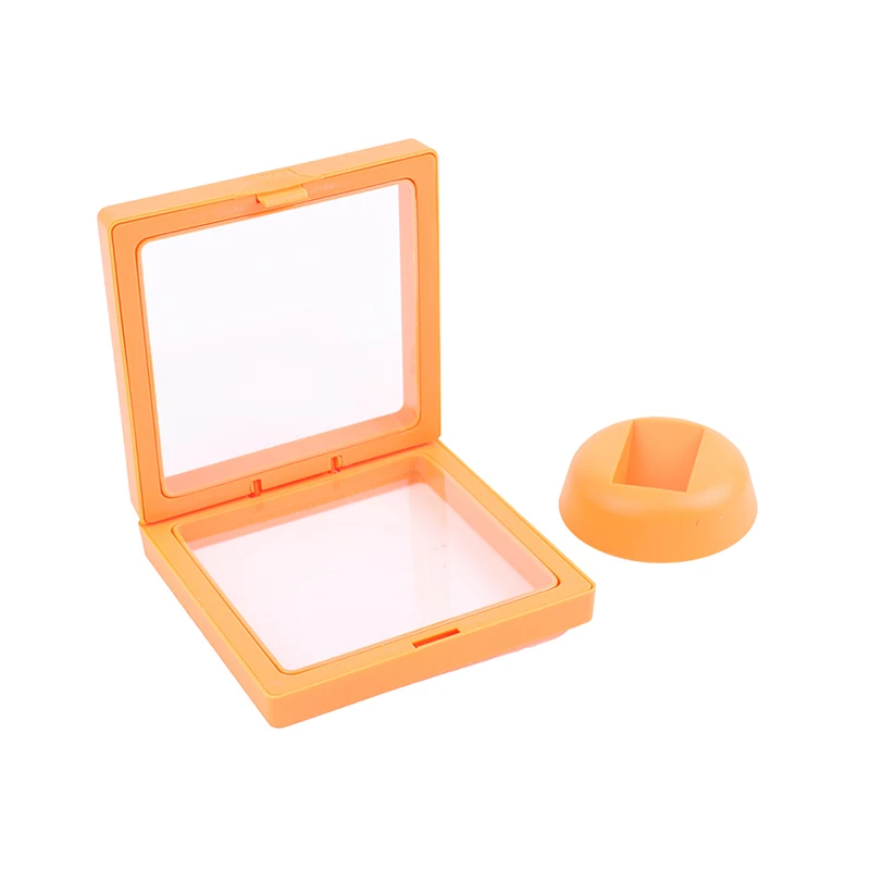 Colorful 3D Floating Jewelry Display Box Picture Frame Shadow Stand Ring Pendant Holder  Jewellery Stone Presentation Case