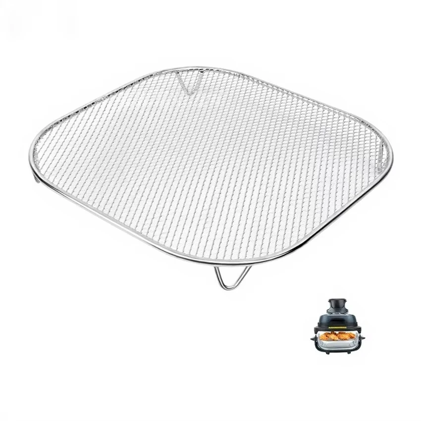Air Fryer Large Stainless Steel Mesh Bracket 20*20cm Steaming Rack FN103 for Ninja Crispi FN101GY Accessories