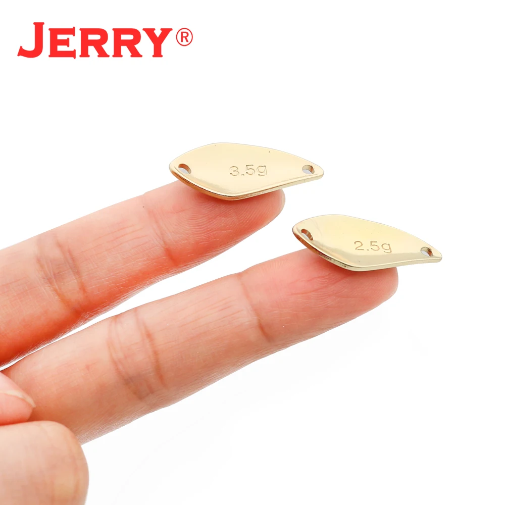 Jerry Aquarius 50pcs Fishing Lures Freshwater Metal Hard Bait Unpainted Blank Trout Spoons Spinner Bait Baubles