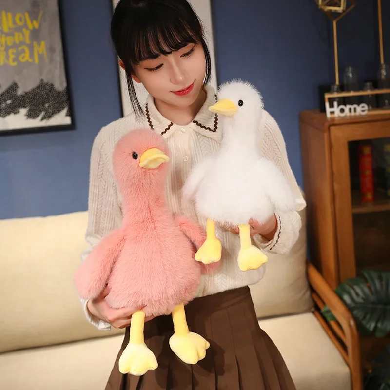 34/45 cm Kawaii Realistico Chiamata Anatra Peluche Realistico Carino Colore Anatre Peluche Giocattoli Regali Per Bambini Animali Domestici Simulato Anatra regalo