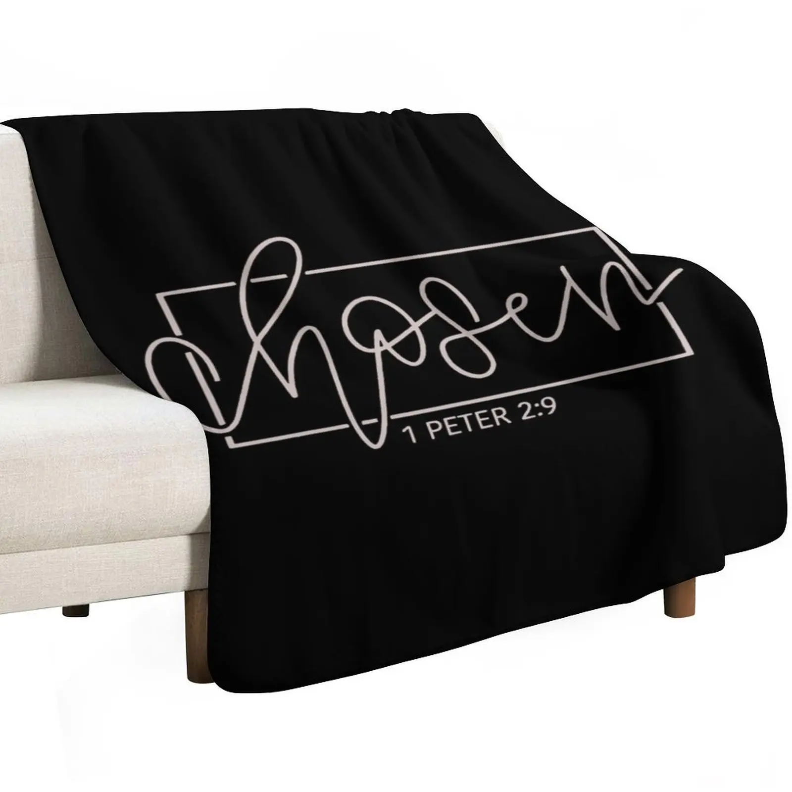 Chosen 1 Peter 2:9 Throw Blanket Cozy Throw Blanket Birthday Gift for Him Her