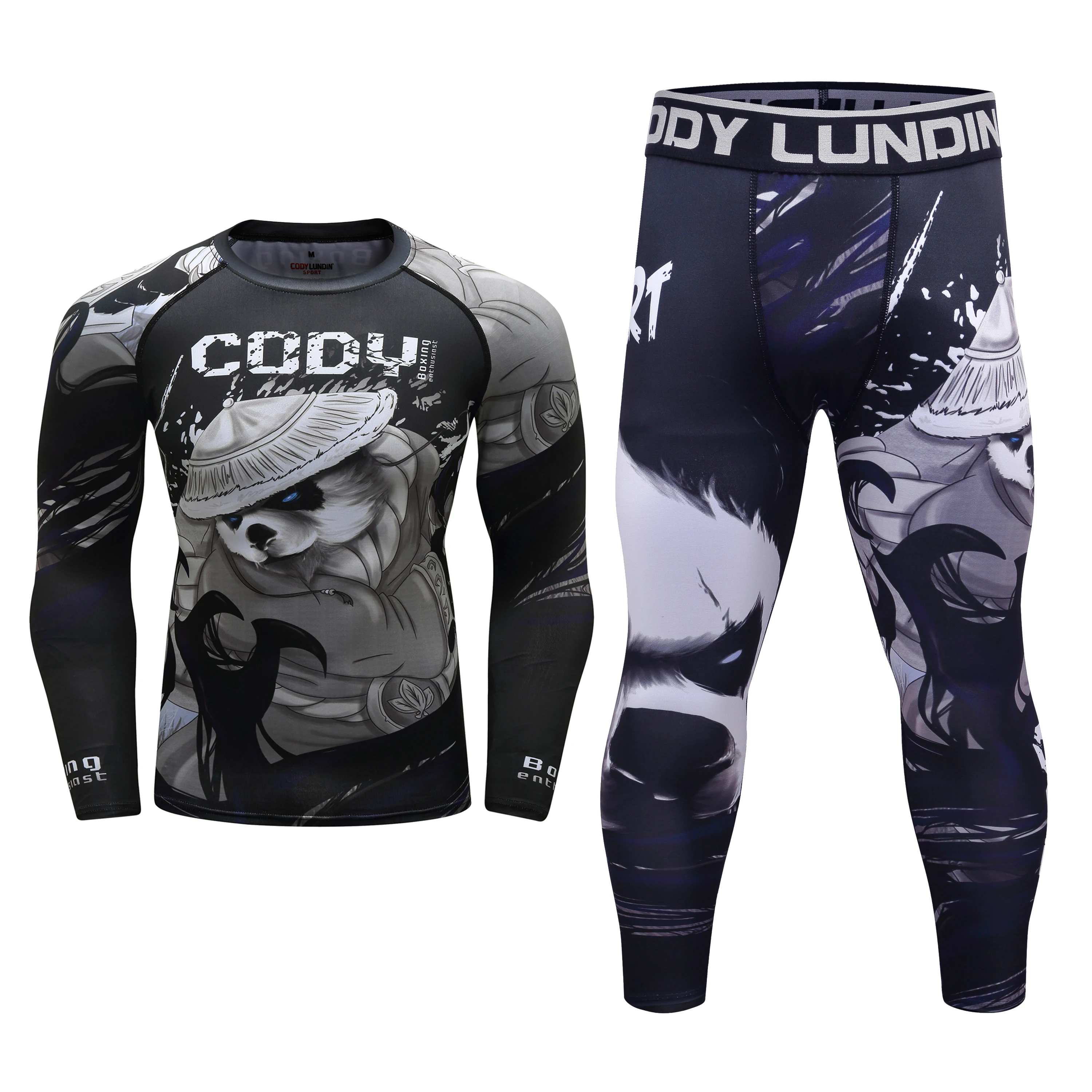 ชุด MMA สำหรับผู้ชาย ลายพิมพ์  - Compression Long Pant บทวิจารณ์และราคา