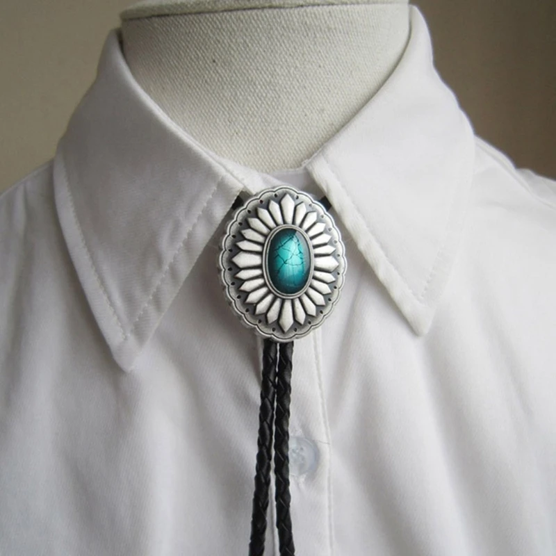 

Denims Tie Turquoises Bolo Tie Western Vintage Bolo Tie Local Stylish Bolo Tie for The Modern Gentleman