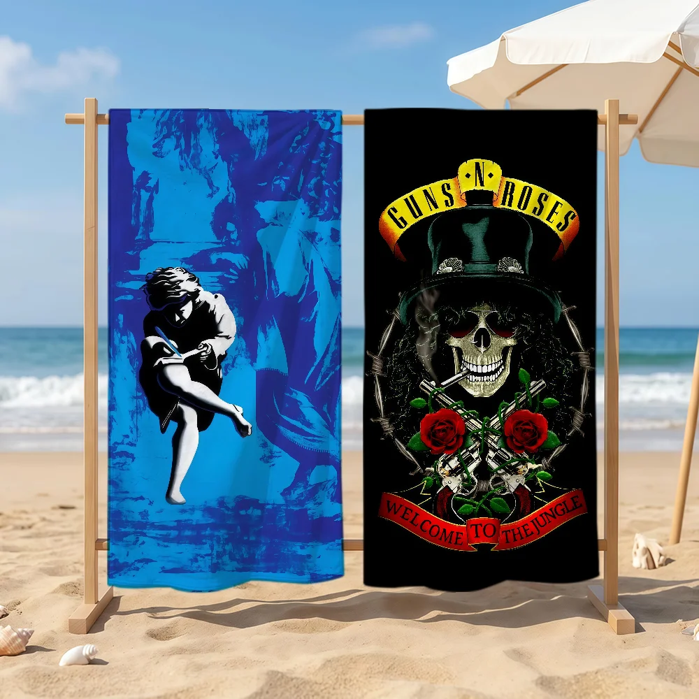 Bnad G-Guns N R-Roses Towel Sports Quick Dry Travel Camping Sandproof Soft Light Large Beach Towel