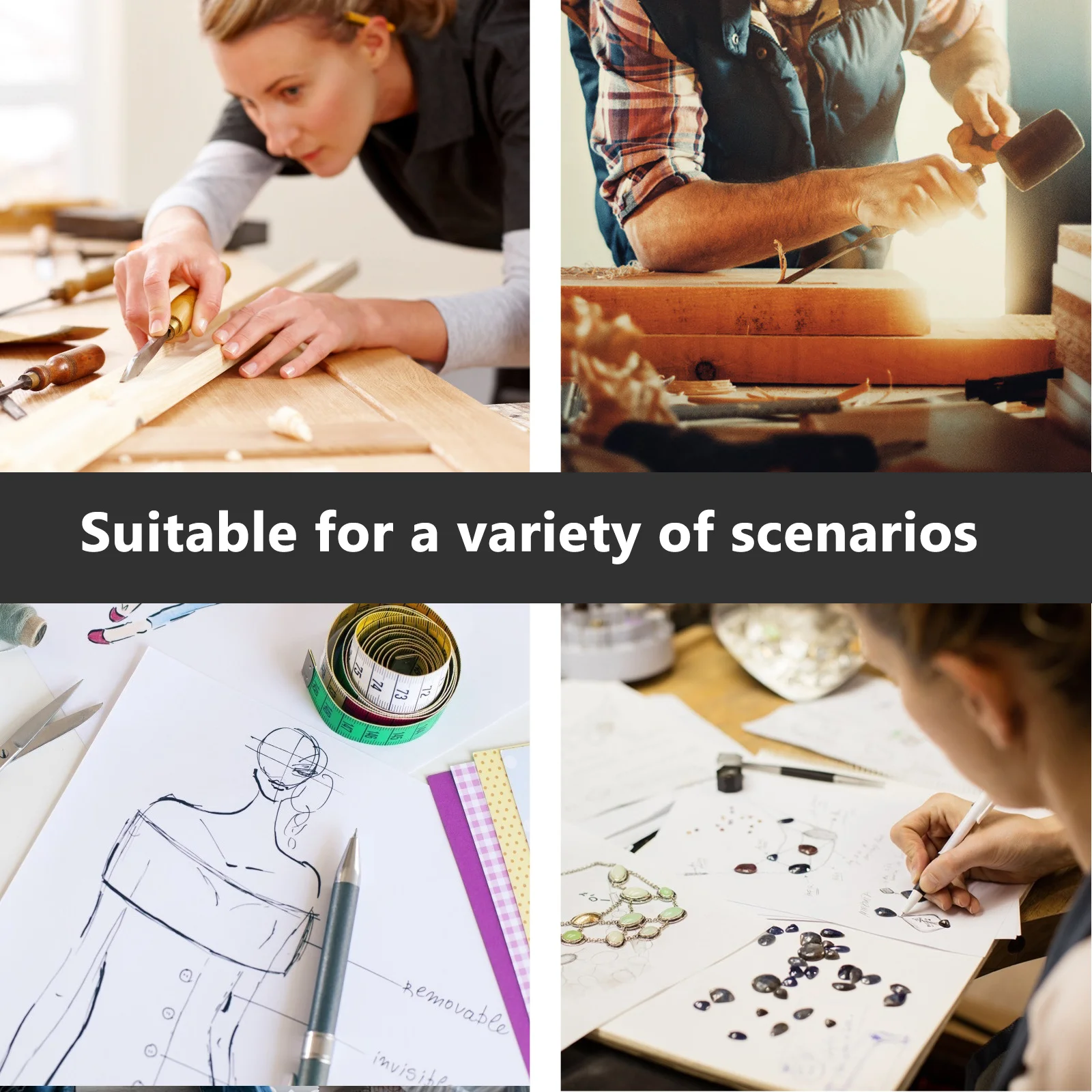 

1pc Angle Ruler Stainless Steel Multi-Functional Woodworking Measuring Tool For Bevels Radial Lines Rotating Angle Ruler