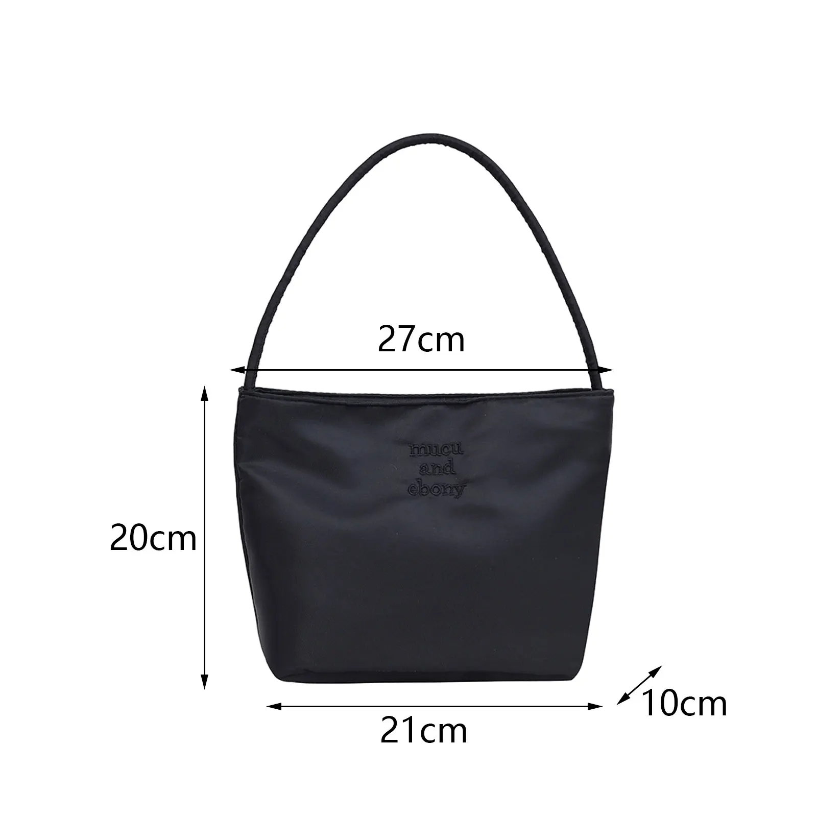 Women\'s Nylon Shoulder Bag Large Capacity Satchel Chic Trendy Female Underarm Bag for Party Outdoor Street Commuting Spring