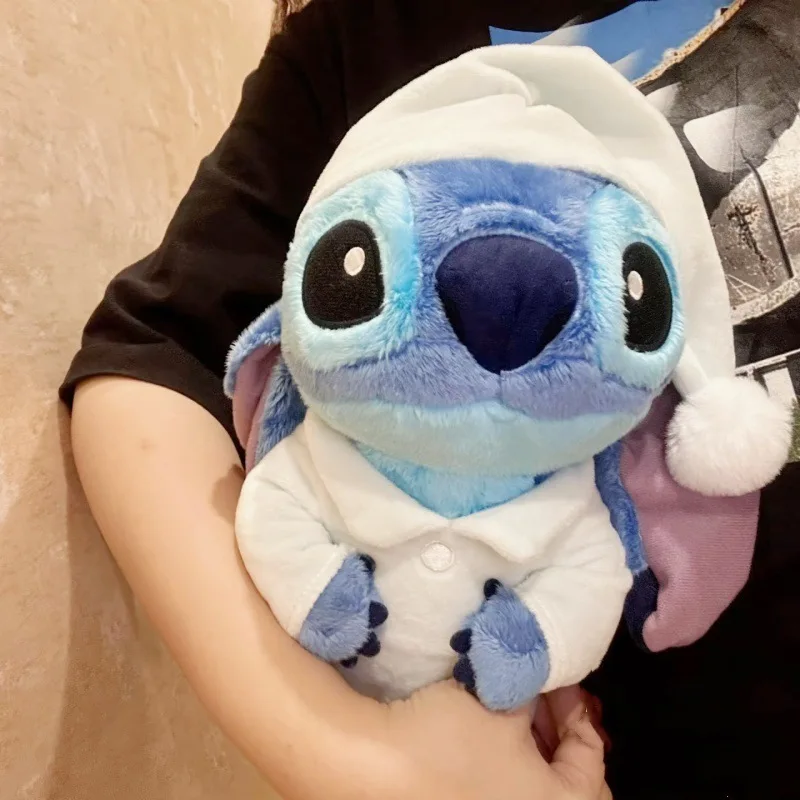 Nowy Disney Lilo & Stitch Pajama Cloak Stitch Plush Doll Model Girl Cute Cartoon Plush Toy Children'S Birthday Gift