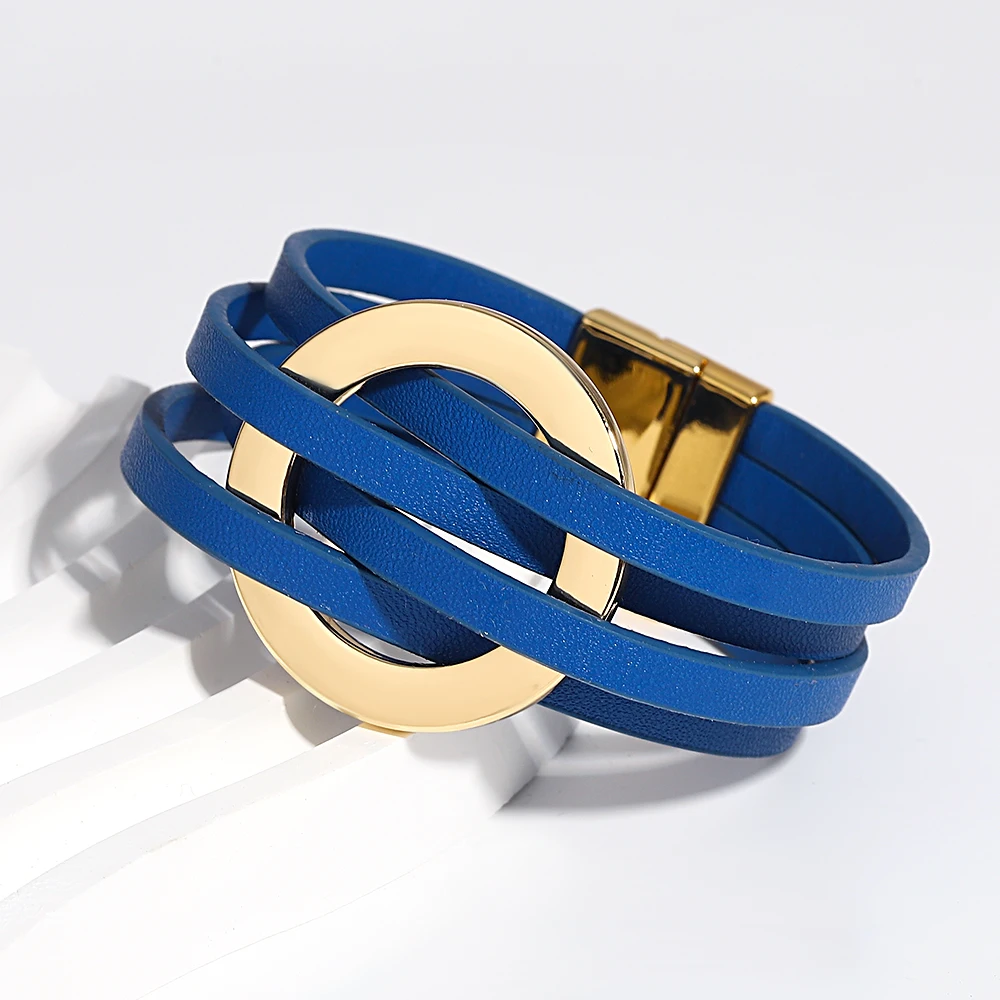 Amorcome 금속 원형 반지 라운드 문자열 팔찌 다 - Leatherwork Rings 리뷰 및 가격