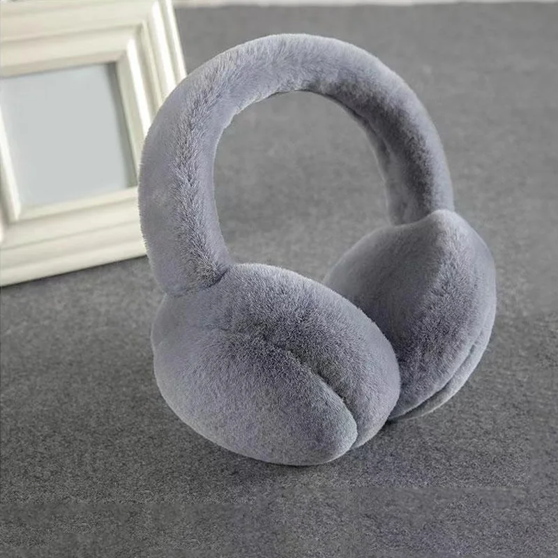 1PC Earmuffs Winter Warm Windproof anti-freezing Ear Muffs Plush Ear Warmer Full Plush Short Hair Ear Muffs Can Be Folded