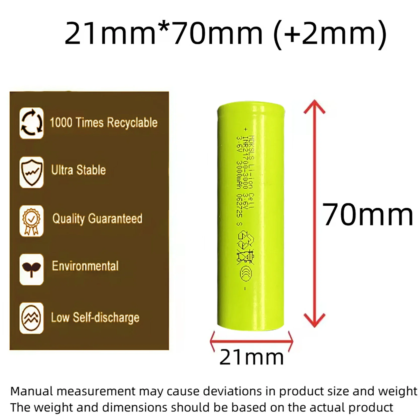 2025New 21700 3000mah 3,6 V 100% 40T batería recargable de iones de litio de alta descarga/capacidad PK 30T li-ion de alta potencia de descarga