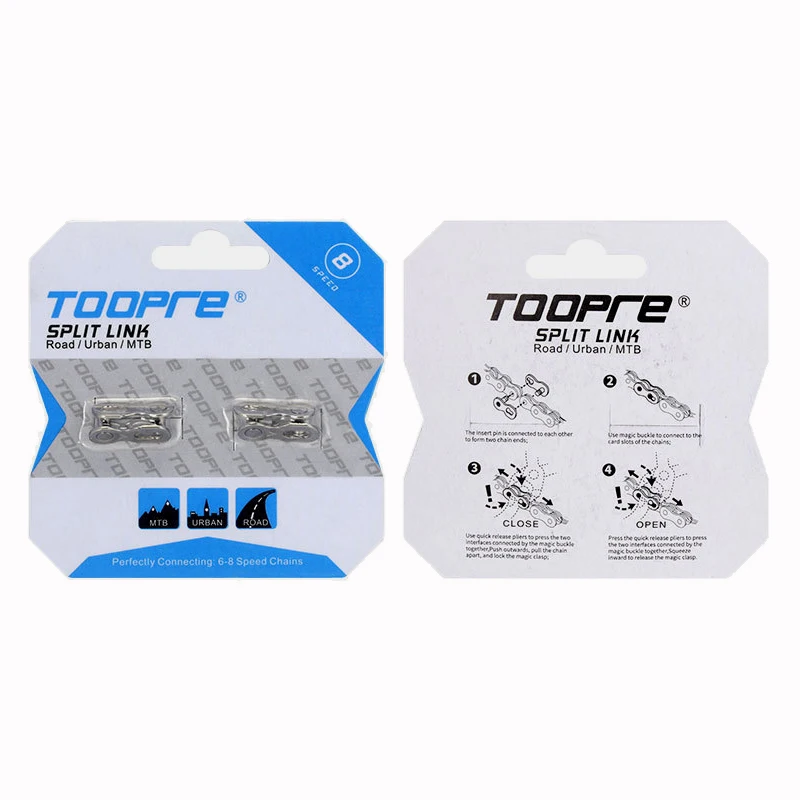 2 Pairs Toopre Mtb Chain Quick Link Power 12V 11V 10V 9V 8V Bicycle Chain Guide Lock 8 9 10 11 12 Speed Squeeze Cycling Gold