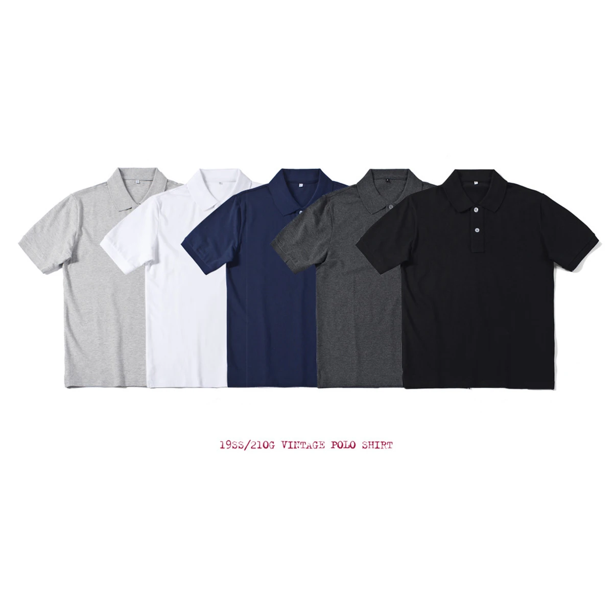 

Summer New Style Polo Shirt Half Sleeve Casual Loose Versatile High-End Top Solid Color Lapel Men's Short-Sleeved T-Shirt