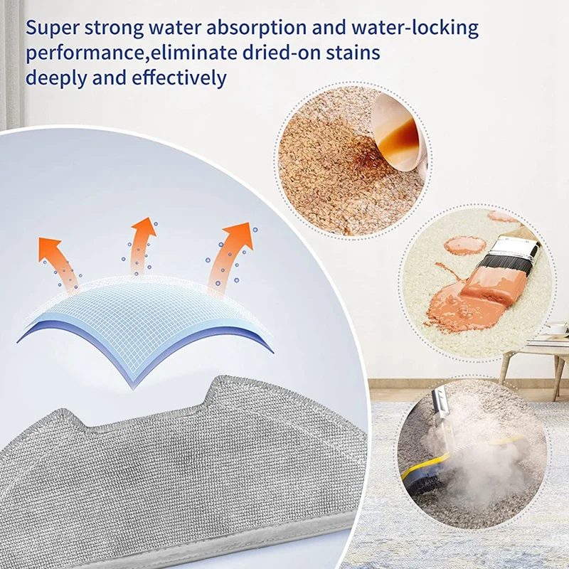 Kain pel untuk Eureka Nere10s E10S / Midea M9 / ETA Aurum PRO 6241 suku cadang pengganti vakum Robot