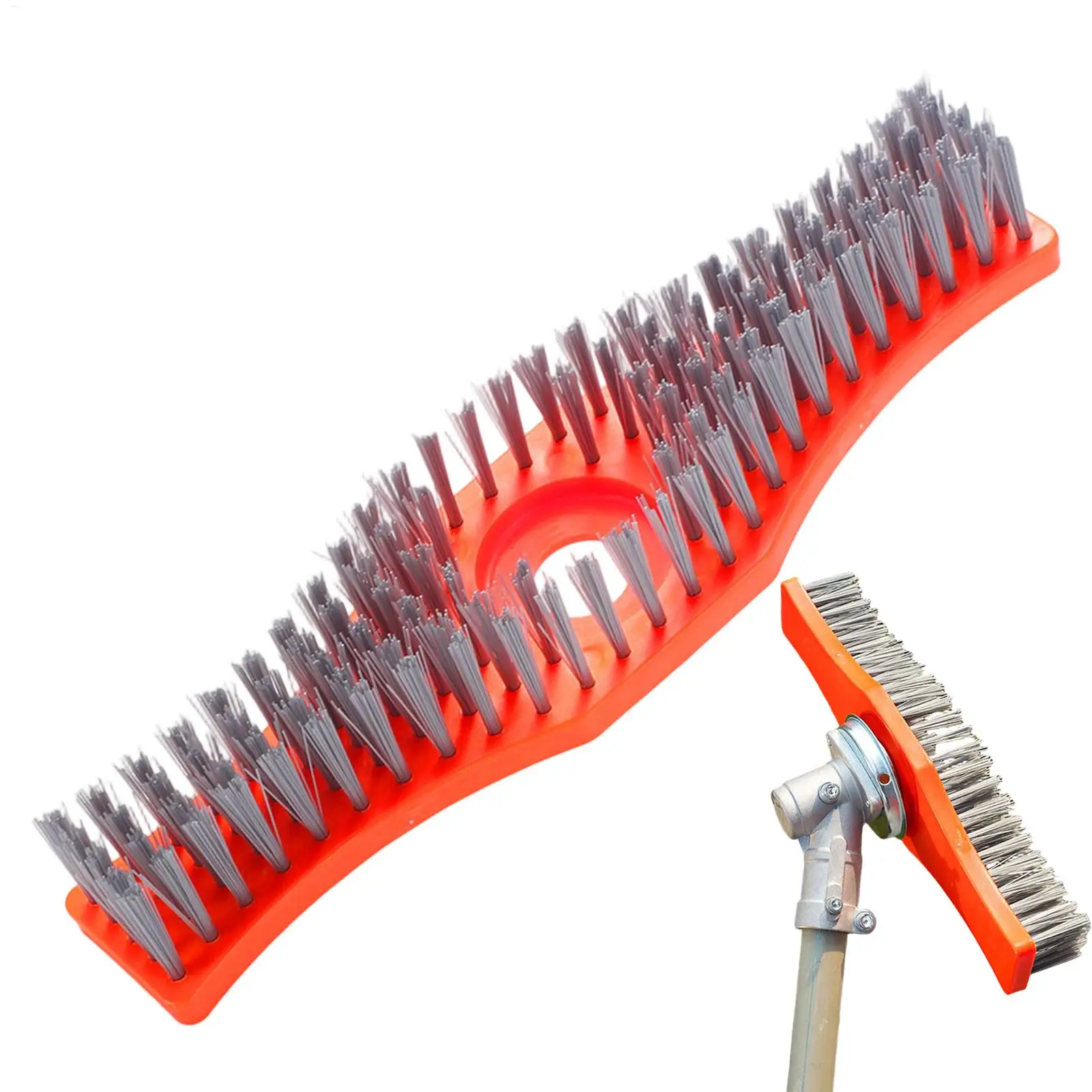 Heavy Duty Lawn Mower Cleaning Brush Scrubber for Deck Garden Patio Floor Tile Grout Outdoor Yard Farm Grass Removal Tool