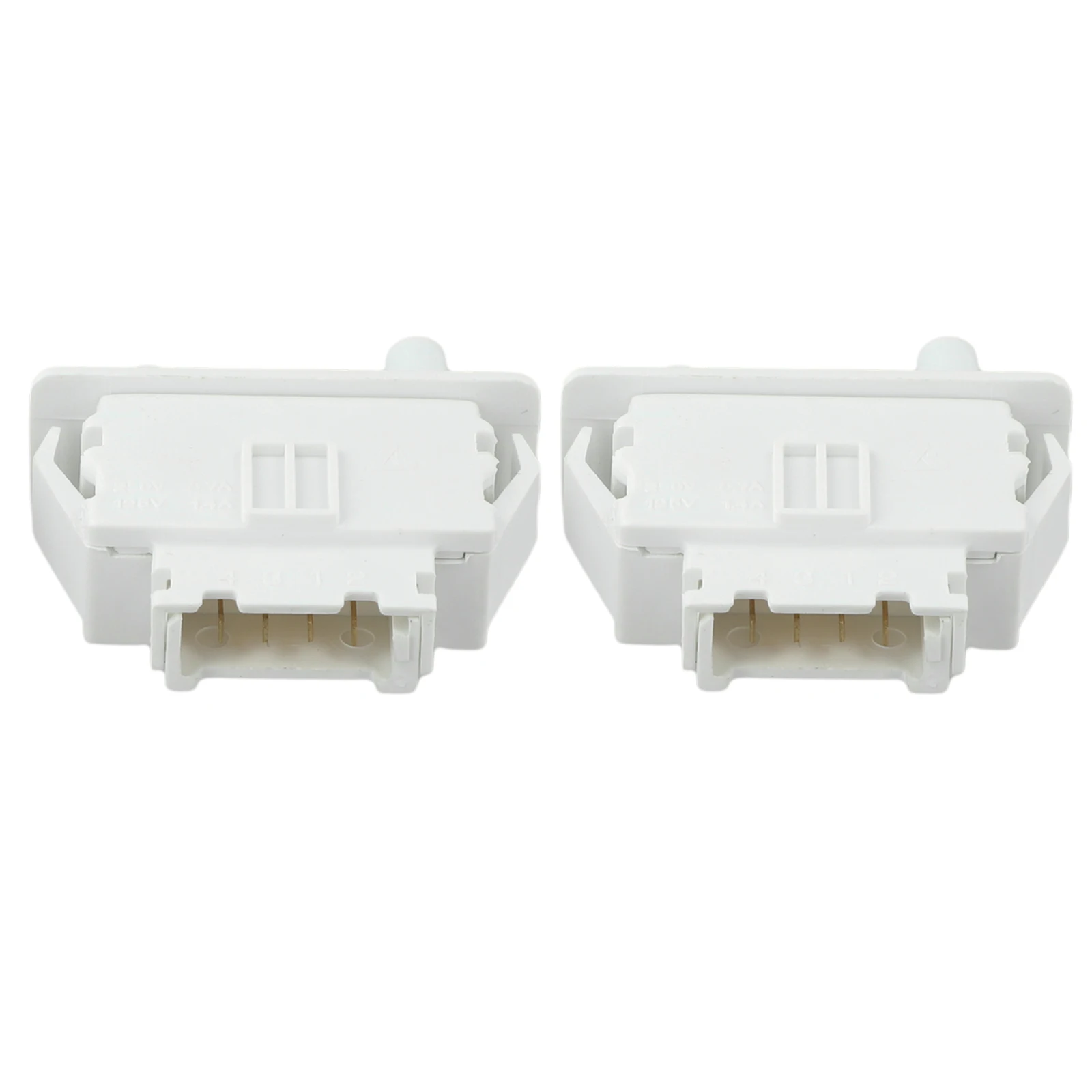 2pcs/set 250V 4-Pin Refrigerator Light Door Control Switch Replacement Door Switch For Hom Refrigerator Easy Installation