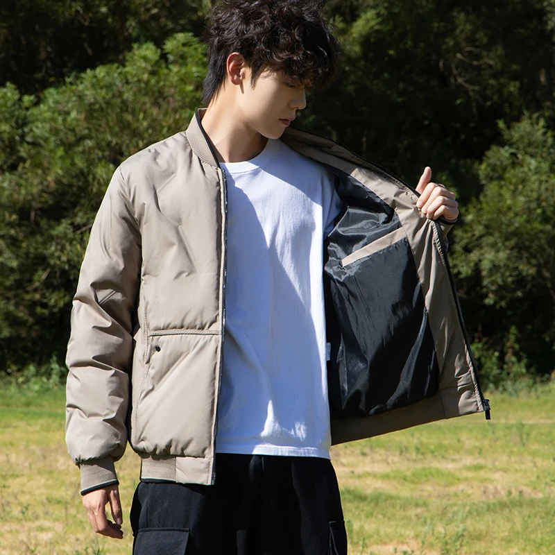 موضة جديدة شتاء دافئ سستة الرجال سترات عالية الجودة يندبروف معاطف قطنية غير رسمية كل مباراة الملابس القطنية اليومية للرجال