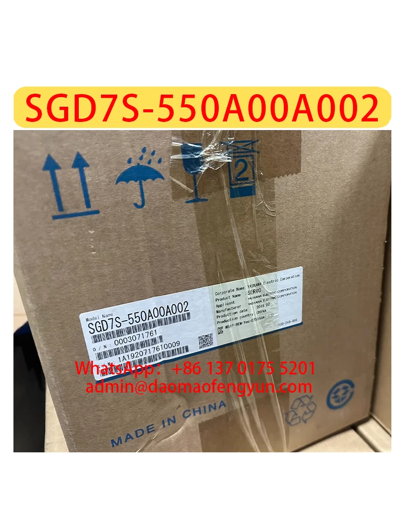 

SGD7S-550A00A002 Brand New Pulse Driver Controller，SGD7S 550A00A002，Fast shipping