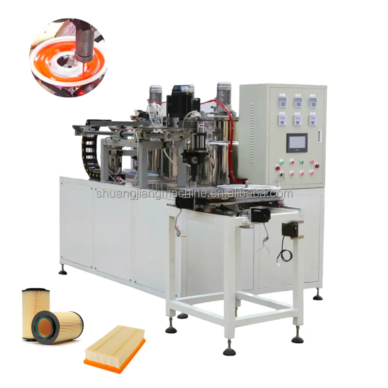 Automatic Car square PU  Machine Apply for square and Other Shape Filter air Filter Glue Dispensing Machine