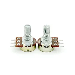 1PCS ALPHA 16 single three-legged A20K A50K speaker power amplifier volume potentiometer shaft length 15MM