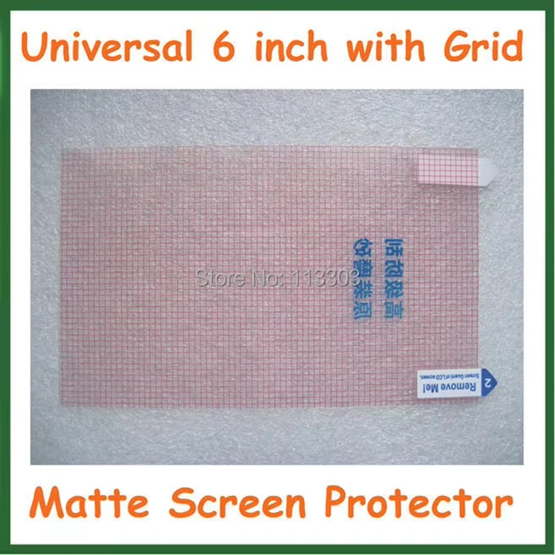 Anti-Glare Matte Screen Protector, película protetora de 3 camadas, tamanho da grade, universal, 5 polegadas, 115*65mm, 6 polegadas, 129x73mm, 10PCs