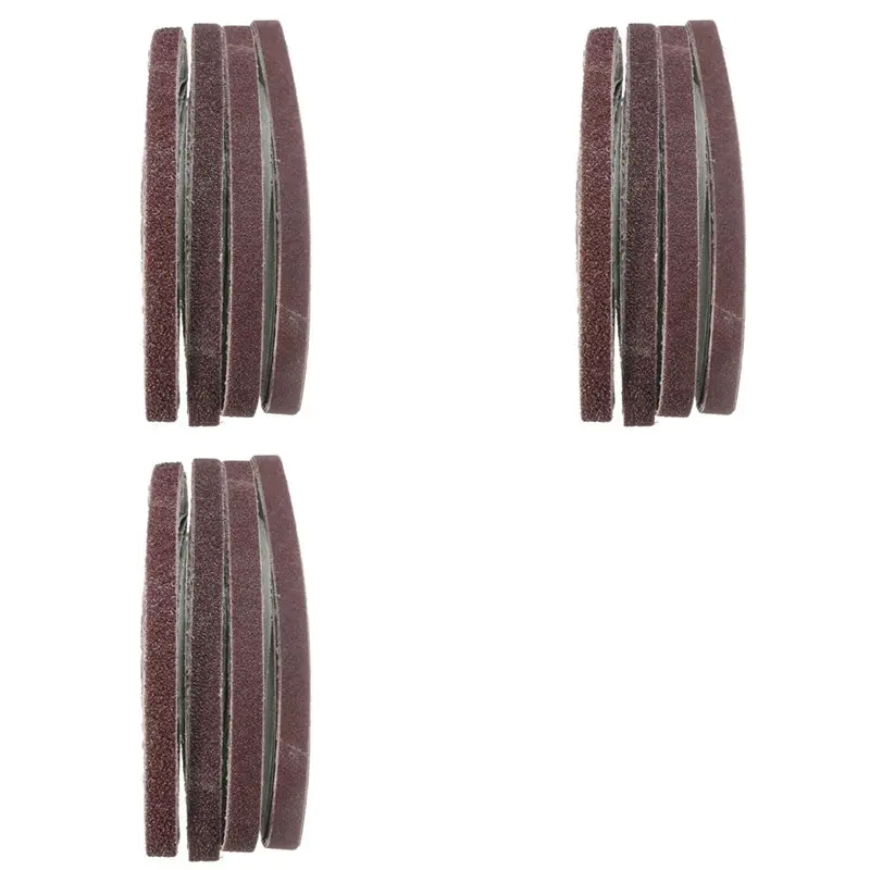 

60Pcs 13X457mm Zirconia Abrasive Sanding Belts 40/60/80/120 Grit-AT36