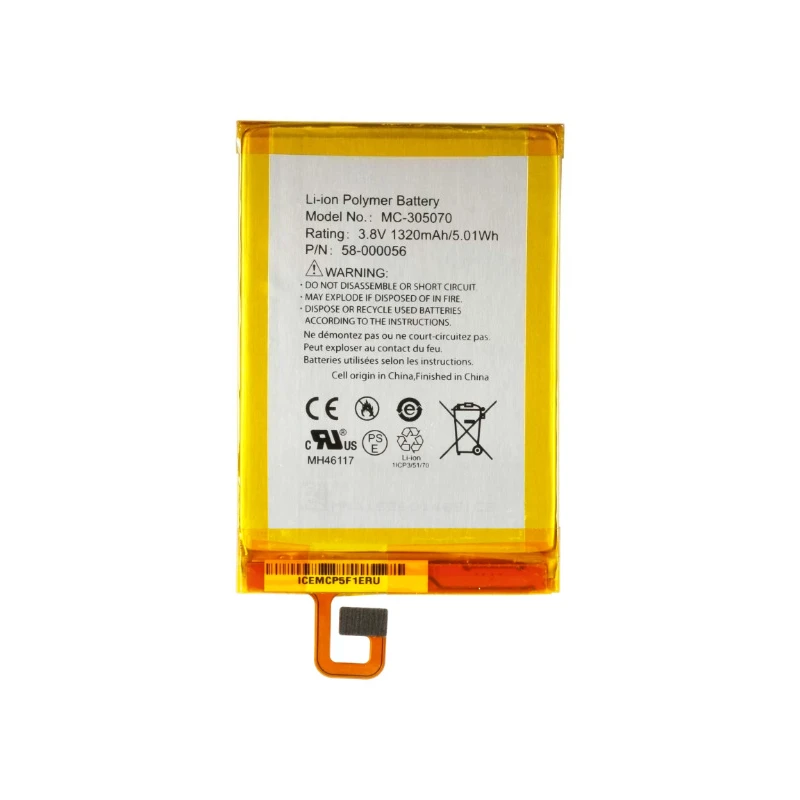 MC-305070 58-000056 3.8V 1320mAh 5.01Wh Replacement Li-Polymer Battery for Amazon Kindle Voyage NM460GZ E-Reader E-book Battery