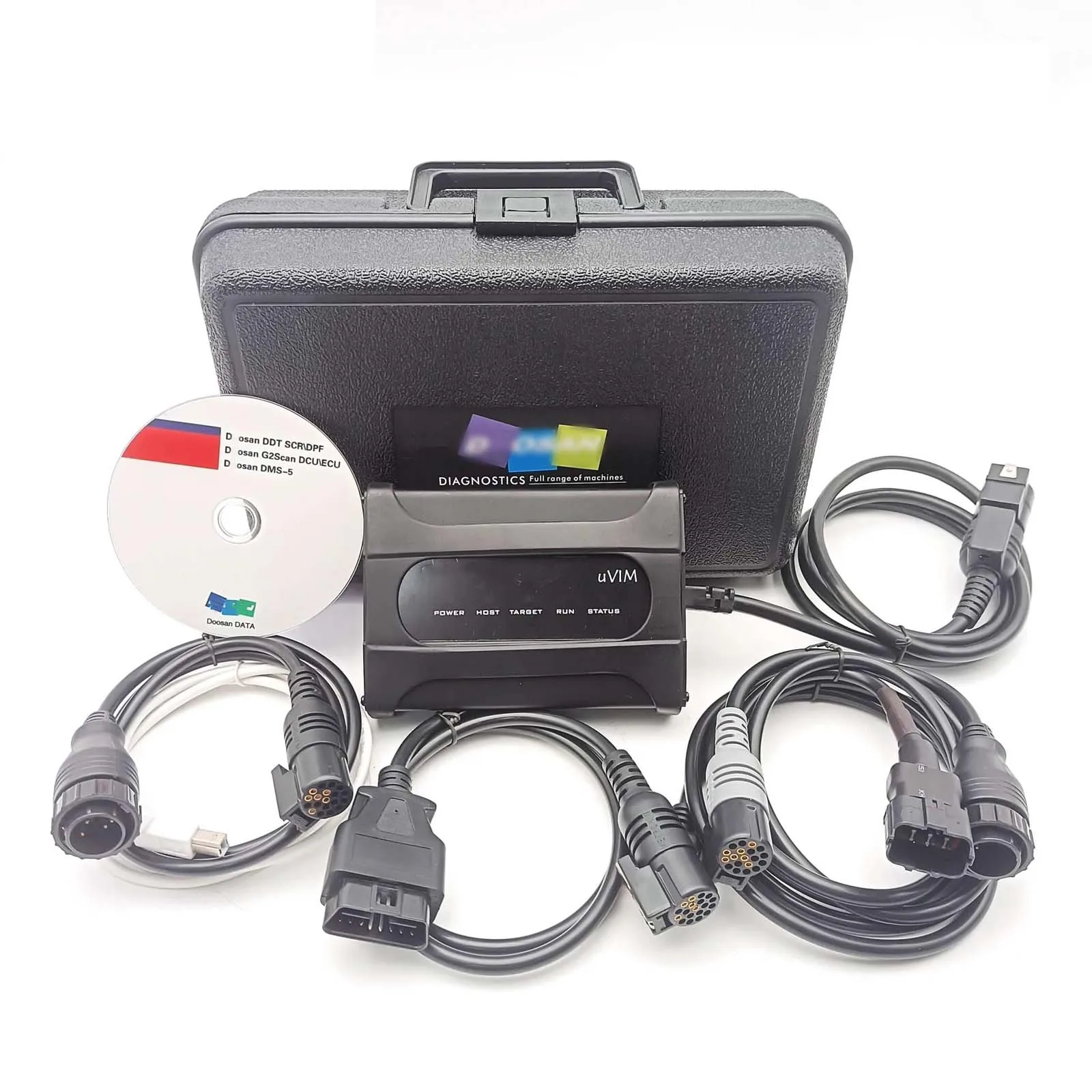Doosan Tester Excavator Construction Engine Analyzer Hydraulic System Diagnostic Tool Doosan UVIM DMS-5 2025.04 Software