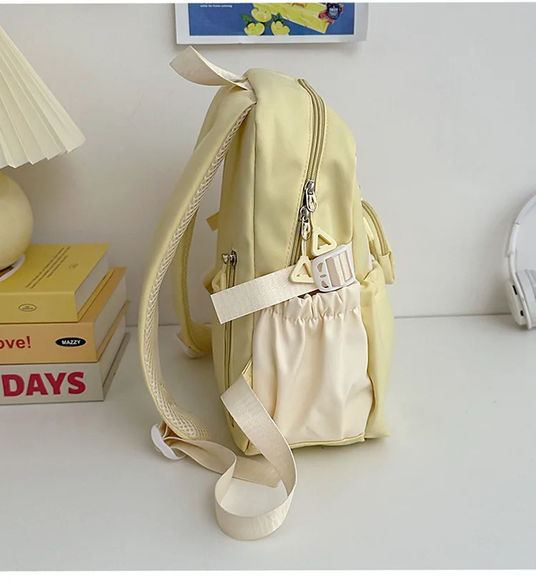 2026 New Canvas Laptop Backpack Lightweight Student Bookbag School backpacks Contrasting Colors Durable Travel Bag Mochilas sacs