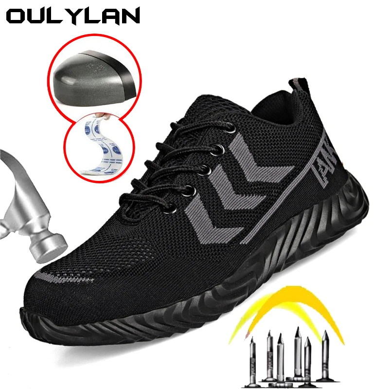 

Anti-smashing Puncture Safty Shoes Men Anti Slip Abrasion Resistant Folding-resistant Soft Sole Lightweight Work Shose