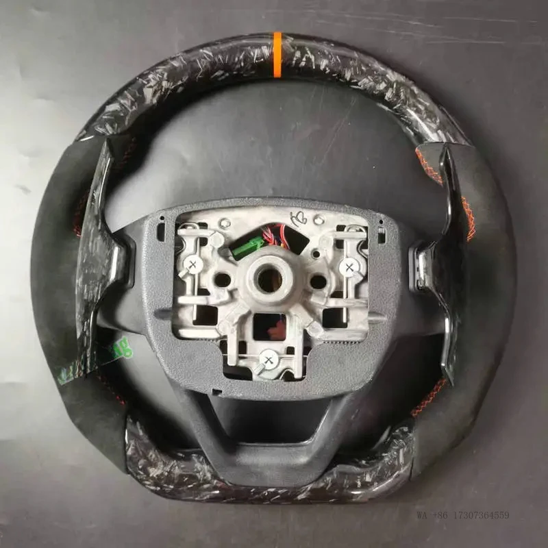 

For 2020 2021 2022 Geely Xingyue Tugella Customize 100% Real Carbon Fiber+ Leather Steering Wheel