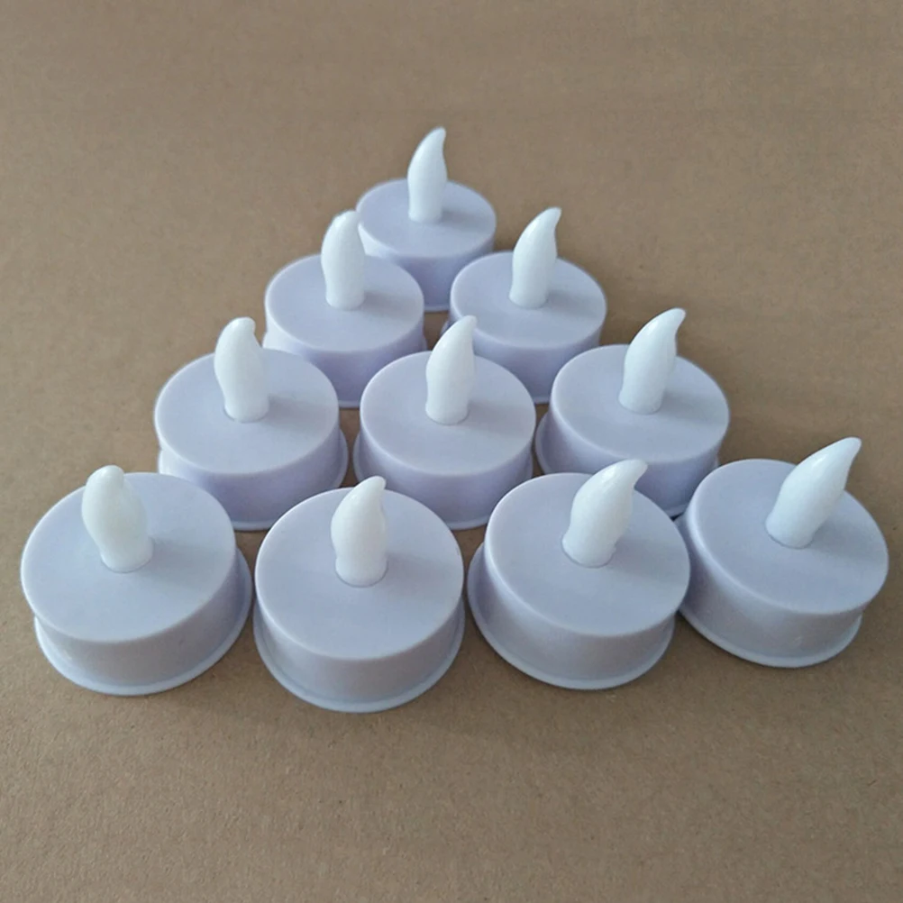 

12pcs Led Electronic Candles Realistic Flameless Operated Bright Yellow Light Wedding Birthday Decoration Safe For